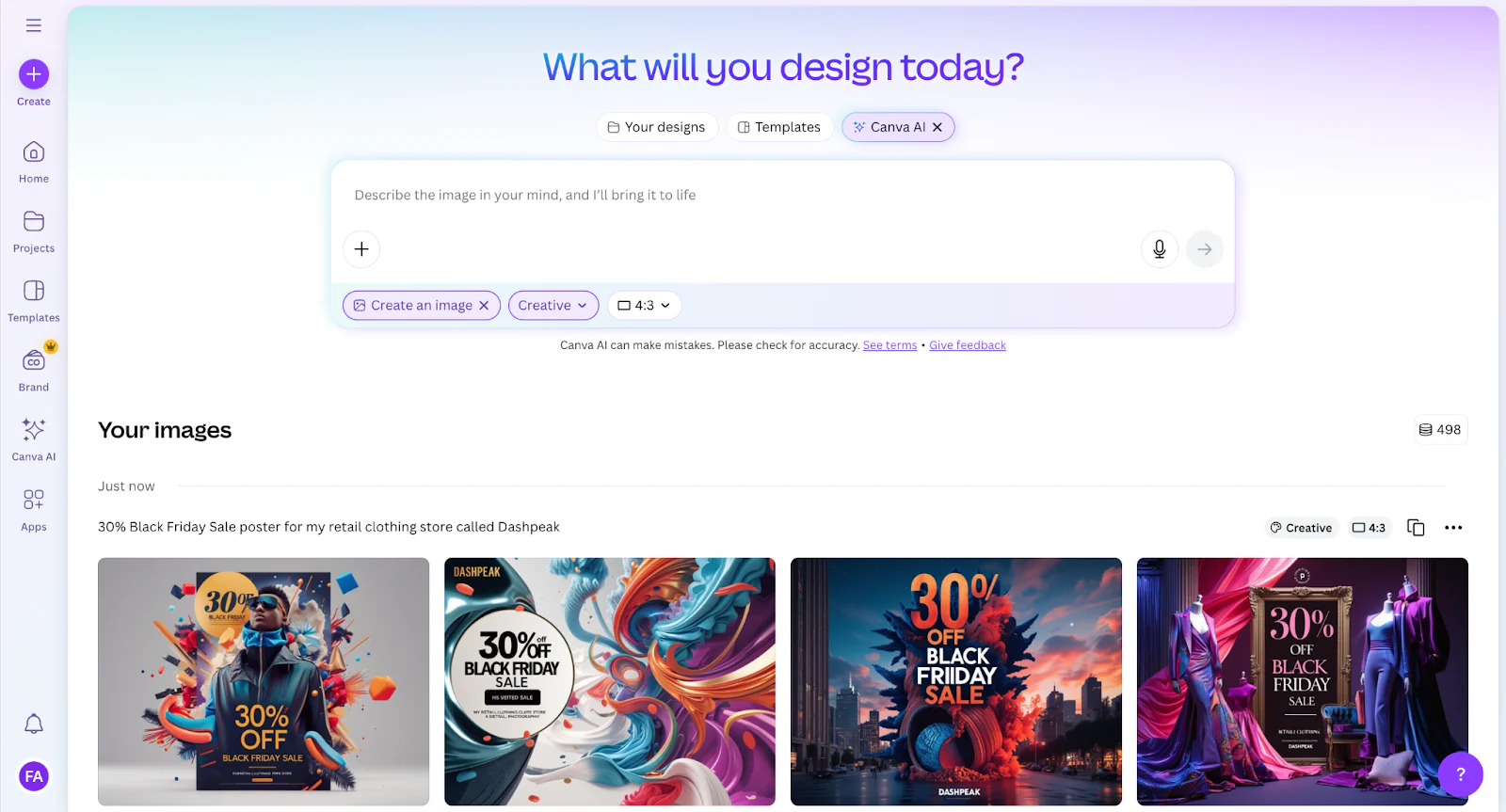 Canva AI – Visual Content Creation for Academic Projects