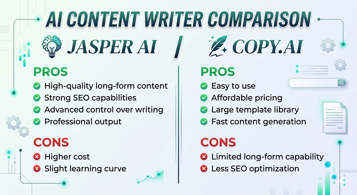 Jasper AI vs Copy.ai